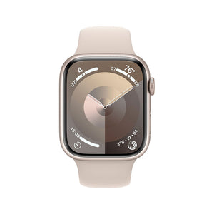 Apple Watch Series 9 45mm GPS Starlight Case w/ Sport Band MR973LL/A 2023 Model