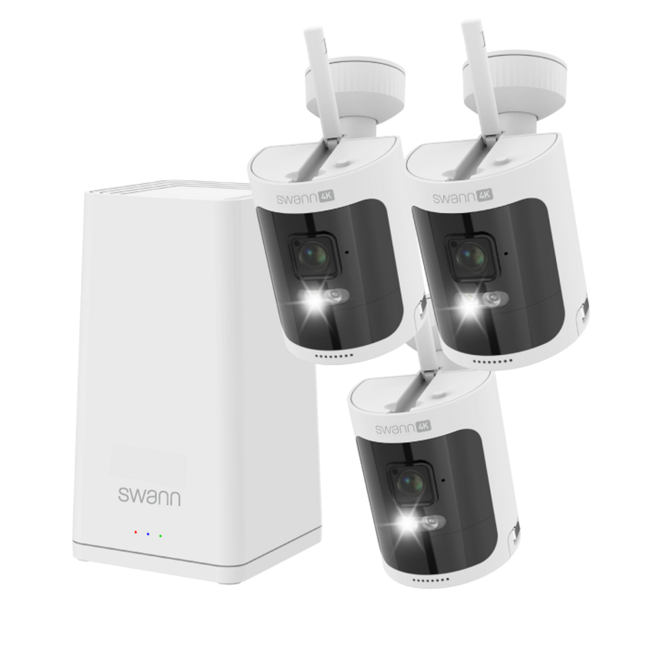 Swann AllSecure650 4K 3-Camera NVR Wireless Security Kit SWNVK-AS4K650SD3-US