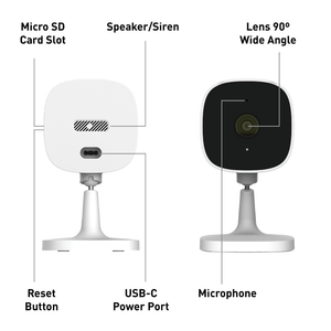 Swann EVO 2K Indoor Wi-Fi Security Camera 2-Pack Motion Detection SWPRO-1080MQB