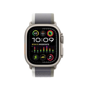 Apple Watch Ultra 2 49mm Cellular Titanium Case w/ Green/Gray Loop MRF43LL/A