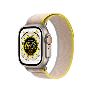 Apple Watch Ultra 49mm Cellular Titanium Case w/ Yellow/Beige Loop M/L MQF23LL/A