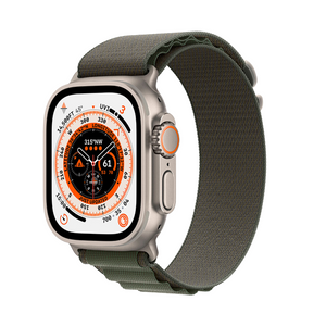 Apple Watch Ultra 49mm Cellular Titanium Case w/ Green Alpine Loop M MQEW3LL/A