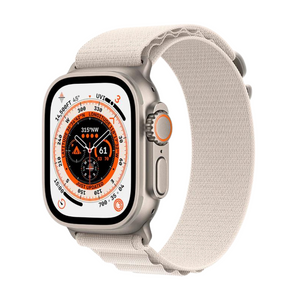 Apple Watch Ultra 49mm GPS+Cellular Titanium Case w/ Starlight Loop M MQF03LL/A