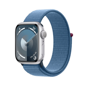 Apple Watch Series 9 41mm GPS Silver Case with Winter Blue Sport Loop MR923LL/A - quickshipelectronics