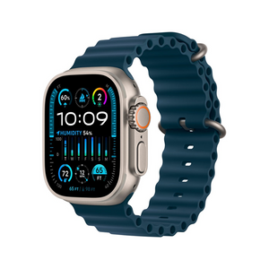 Apple Watch Ultra 2 49mm Cellular Titanium Case w/ Blue Ocean Band MREG3LL/A - quickshipelectronics