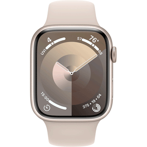Apple Watch Series 9 45mm Cellular Starlight Case with Starlight Band MRM83LL/A - quickshipelectronics