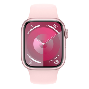 Apple Watch Series 9 41mm Cellular Pink Case w/ Light Pink Band S/M MRHY3LL/A - quickshipelectronics
