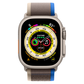 Apple Watch Ultra 49mm Cellular Titanium Case w/ Blue/Gray Loop M/L MQF33LL/A - quickshipelectronics