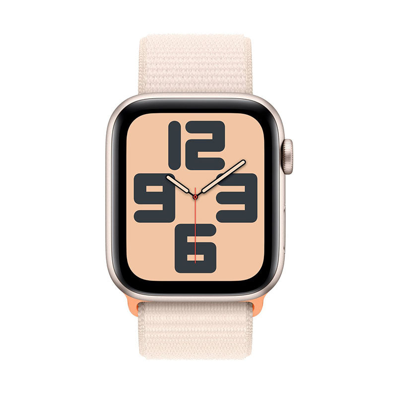 Apple Watch SE 2nd Gen 44mm GPS + Cell Starlight Case & Sport Loop S/M MRH13LL/A - quickshipelectronics