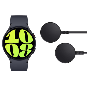 Samsung Watch 6 Graphite 44mm Bluetooth Smartwatch SM-R940NZKCXAA w/ 2 Chargers - quickshipelectronics