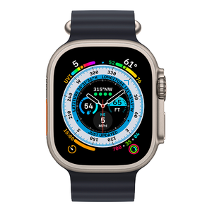 Apple Watch Ultra 49mm Cellular Titanium Case w/ Midnight Ocean Band MQET3LL/A - quickshipelectronics
