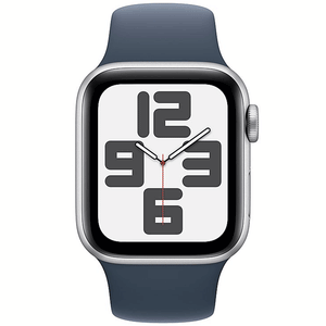 Apple Watch SE 2nd Gen 40mm GPS Silver Case Storm Blue Sport Band MRE13LL/A 2023 - quickshipelectronics