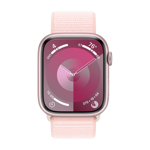 Apple Watch Series 9 45mm Cellular Pink Case w/ Light Pink Sport Loop MRMM3LL/A - quickshipelectronics