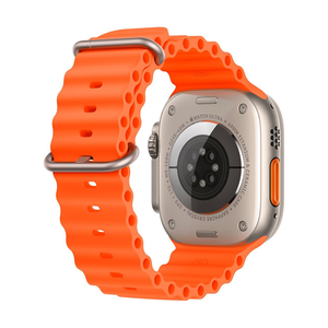 Apple Watch Ultra 2 49mm Cellular Titanium Case w/ Orange Ocean Band MREH3LL/A - quickshipelectronics