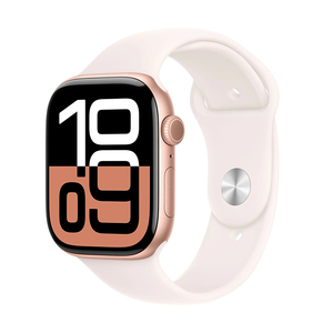 Apple Watch Series 10 46mm GPS Rose Gold Case Light Blush Band S/M MWWT3LW/A