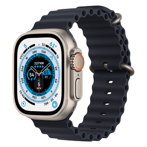 Apple Watch Ultra 49mm Cellular Titanium Case w/ Midnight Ocean Band MQET3LL/A