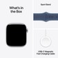 Apple Watch Series 10 GPS+Cell 42mm Silver Case w Denim Sport Band M/L MWX43LW/A
