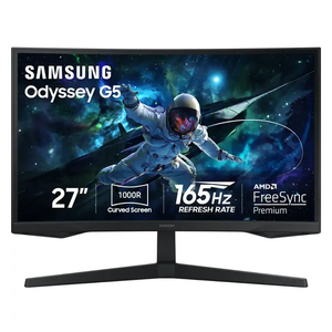 Samsung Odyssey 27" 1000R QHD 165Hz 1ms AMD FreeSync Monitor LS27CG552ENXZA