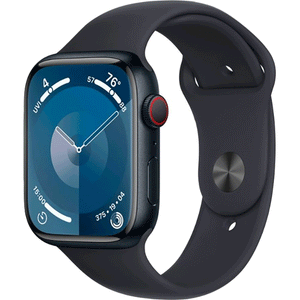 Apple Watch Series 9 45mm Cellular Midnight Case w Sport Band M/L MRMD3LL/A 2023
