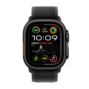 Apple Watch Ultra 2 49mm GPS Cell Black Titanium Case Trail Loop S/M MX4U3LW/A