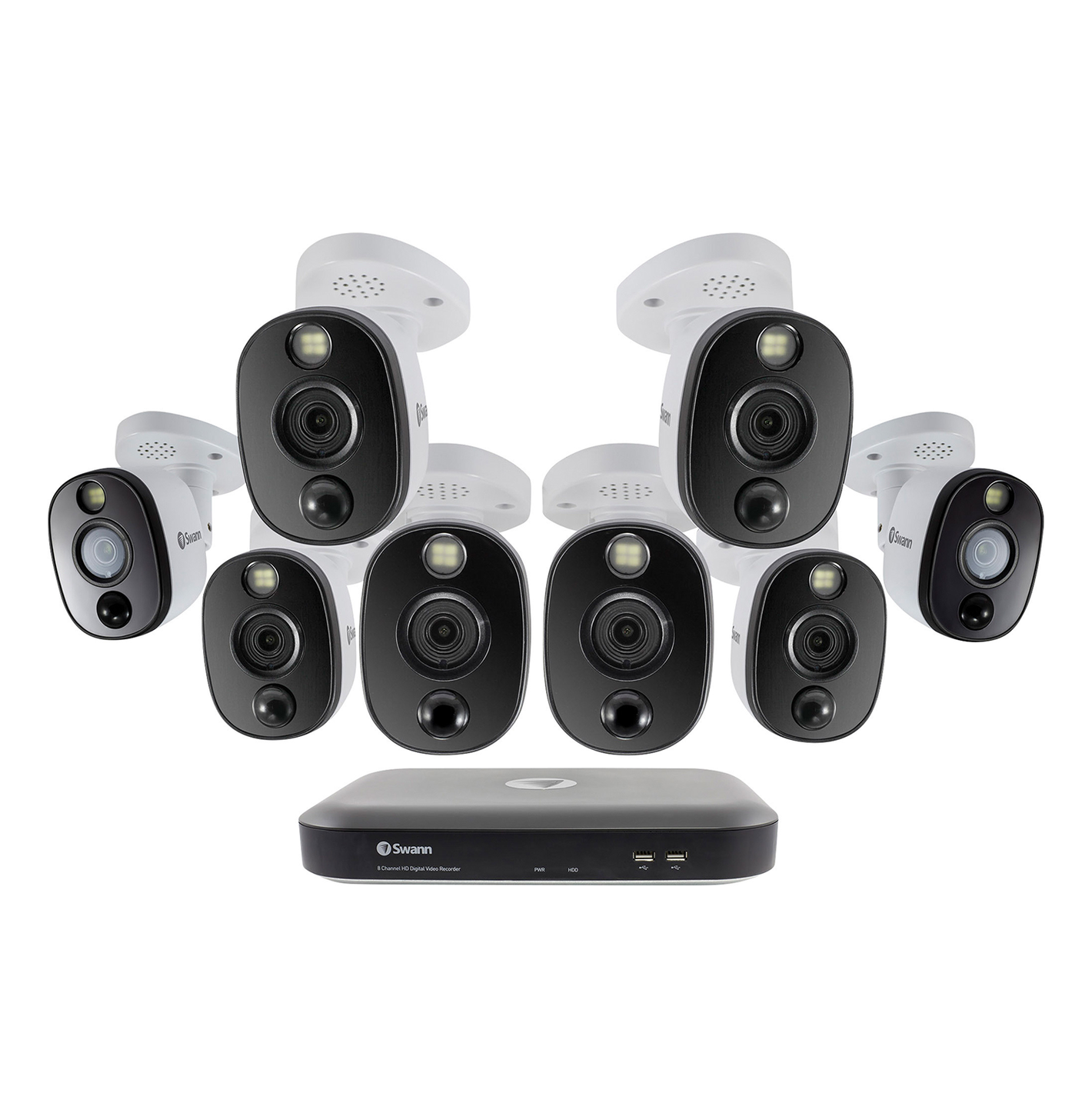 Swann 4K UHD 8-Camera 16-Channel DVR Security System w 2TB HDD SWDVK-1655808WL