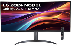 LG MyView 34" Class WQHD IPS Curved Smart Monitor 100Hz 5ms Black 34SR65QC-B.AUS