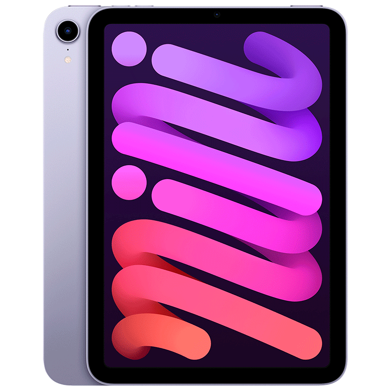 Apple iPad Mini 8.3" 64GB Purple 6th Gen MK7R3LL/A Wi-Fi Tablet 2021 Model