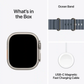 Apple Watch Ultra 3 49mm Cell Natural Titanium Anchor Blue Ocean Band MEWH4LW/A