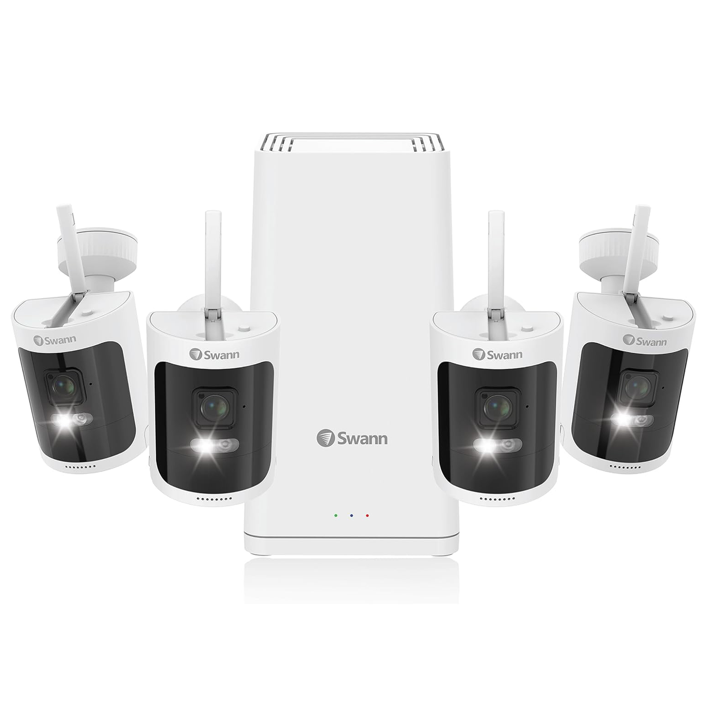 Swann AllSecure650 2K Wireless Security Kit w 4 Cameras & Power Hub SWNVK-650KH4