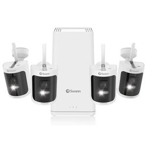 Swann AllSecure650 2K Wireless Security Kit w 4 Cameras & Power Hub SWNVK-650KH4
