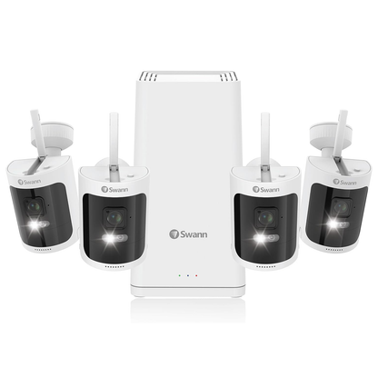 Swann AllSecure650 2K Wireless Security Kit w 4 Cameras & Power Hub SWNVK-650KH4