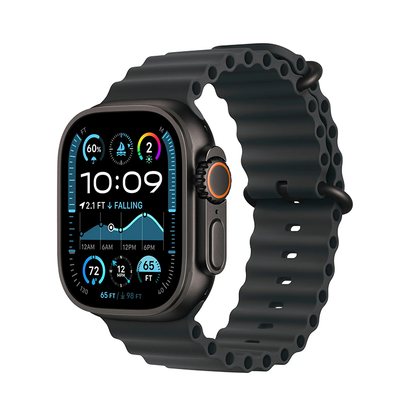 Apple Watch Ultra 2 49mm GPS+Cell Titanium Case w Black Ocean Band MX4P3LL/A