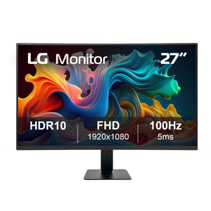 LG 27" FHD HDR10 16:9 Curved Monitor 5ms GtG 100Hz - Black 27U421A-B 2026 Model