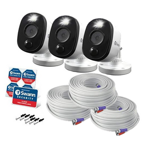 Swann Add-On 1080p Full HD Security Camera 3-Pack White SRPRO-1080MSXWB3-US