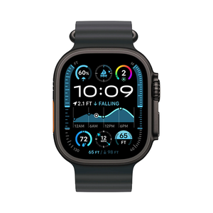 Apple Watch Ultra 2 49mm GPS+Cell Titanium Case w Black Ocean Band MX4P3LL/A