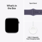 Apple Watch Series 11 42mm GPS Silver Case w Purple Fog Sport Band S/M MEU64LW/A