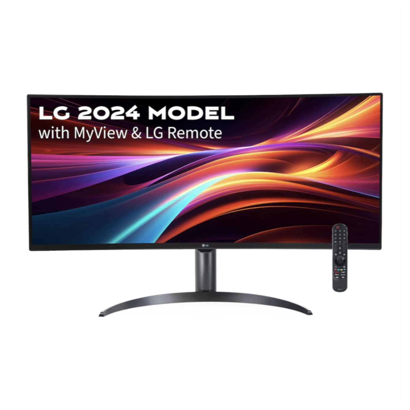 LG 34" WQHD VA Curved Smart Monitor with MyView 100Hz 5ms Black 34SR65QC-B 2024