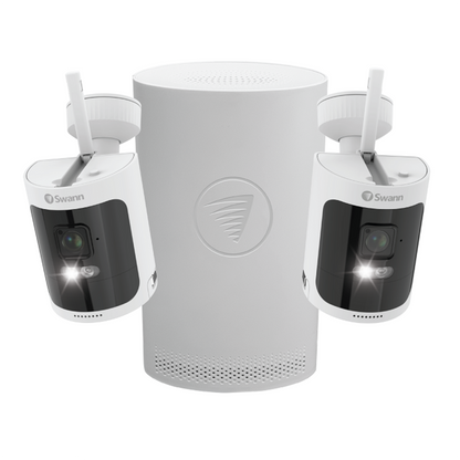 Swann AllSecure600 2K Wireless Security Kit w 2 Cameras & NVR Tower SWNVK-600KH2