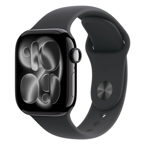 Apple Watch Series 11 42mm GPS Jet Black Case w Black Sport Band S/M MEQT4LW/A