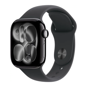 Apple Watch Series 11 42mm GPS Jet Black Case w Sport Band M/L MEQU4LW/A 2025