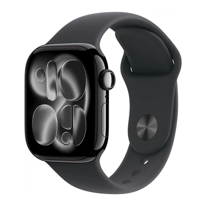 Apple Watch Series 11 42mm GPS Jet Black Case w Sport Band M/L MEQU4LW/A 2025