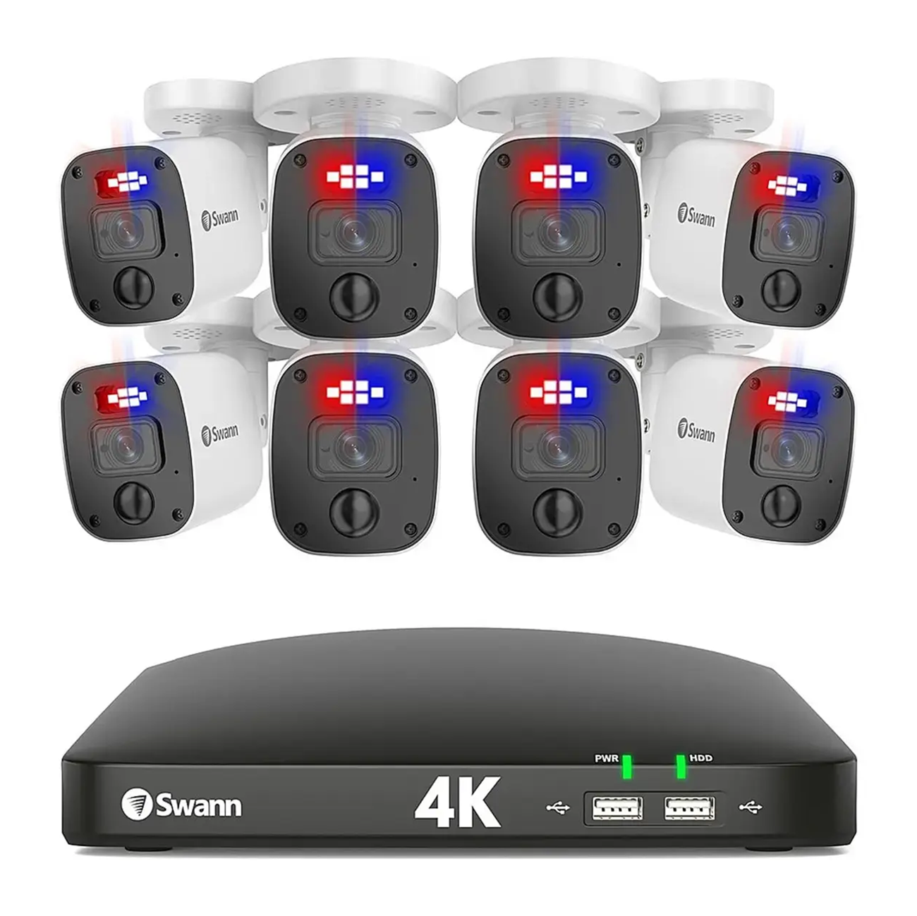 Swann Home 8-Camera 4K UHD DVR-5680 2TB HDD Security System SWDVK-856808MQB-US