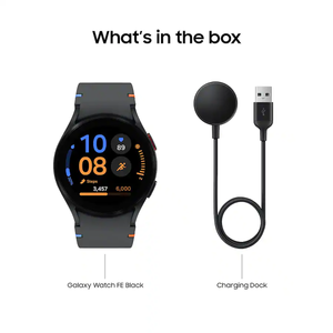 Samsung Galaxy Watch FE 40mm LTE Verizon Smartwatch Black SM-R866UZKVXAA 2024