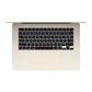 Apple MacBook Air 15" Apple M4 chip 16GB RAM 256GB SSD Starlight MW1J3LL/A 2025