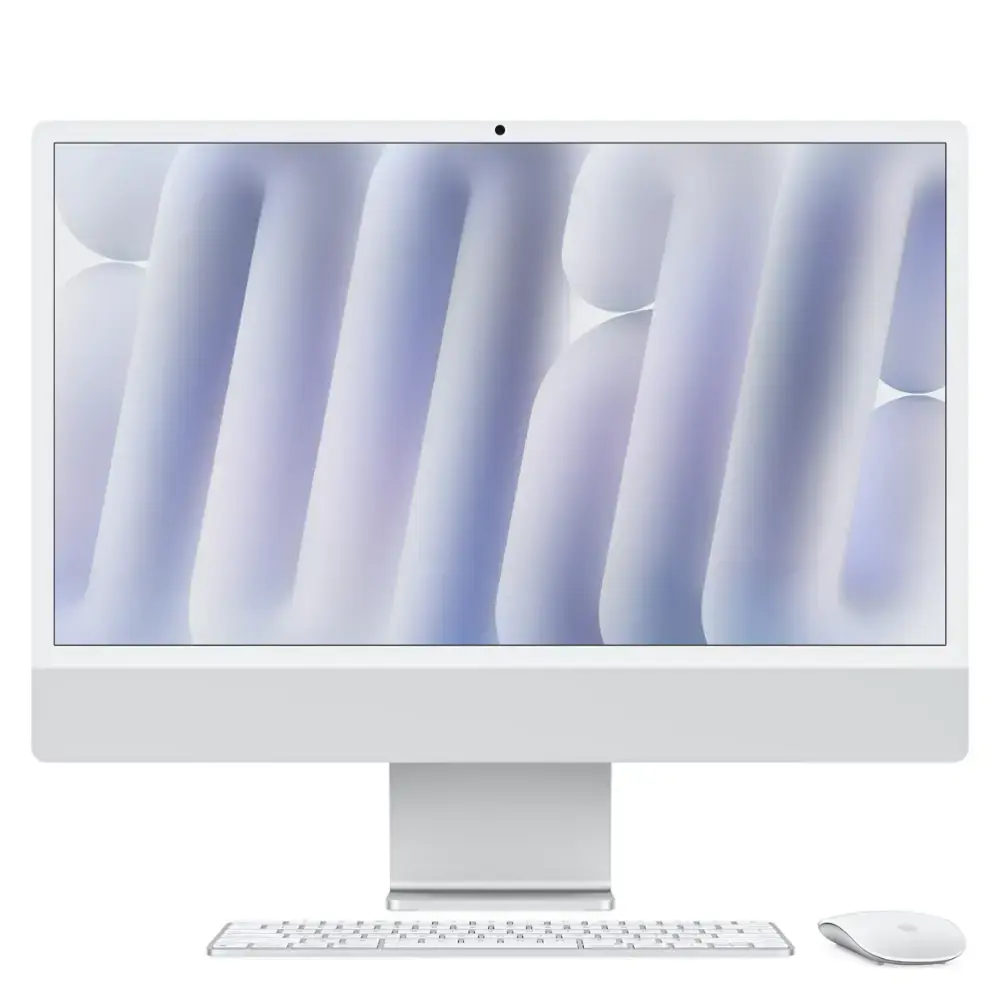 Apple iMac 24" All-in-One M4 chip 8 Core 16GB RAM 256GB SSD Silver MWUC3LL/A