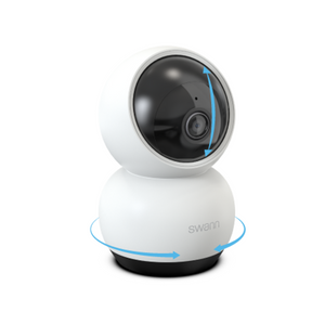 Swann EVO Pan & Tilt 2K Wi-Fi Camera with 2-Way Talk White SWIFI-SE2KPT-US