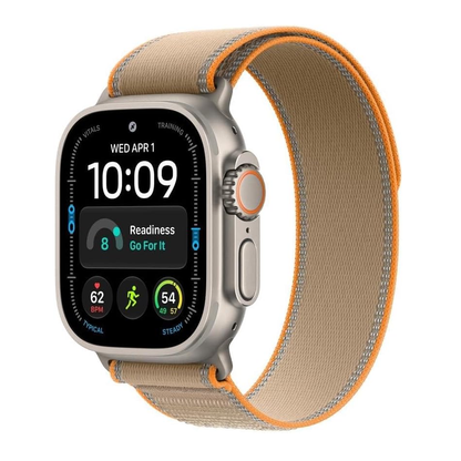 Apple Watch Ultra 4 49mm Cell Natural Titanium w Sand Trail Loop M/L MJAQ4LS/A