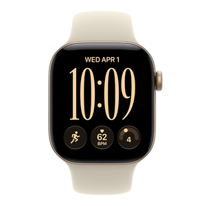 Apple Watch Series 12 42mm GPS Light Gold Case w Sand Sport Band S/M MJED4LS/A