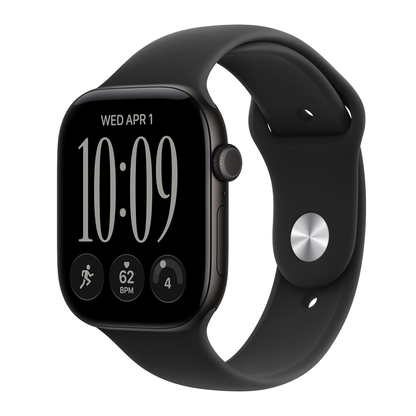 Apple Watch Series 12 46mm GPS Black Aluminum w Sport Band M/L MJEL4LS/A 2026