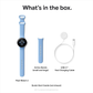 Google Pixel Watch 2 41mm WiFi LTE Verizon Silver Case with Bay Band GA05016-US